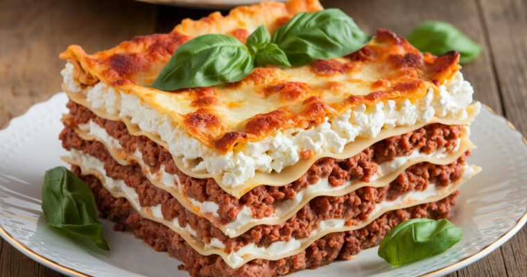 Lasagna with Cottage Cheese