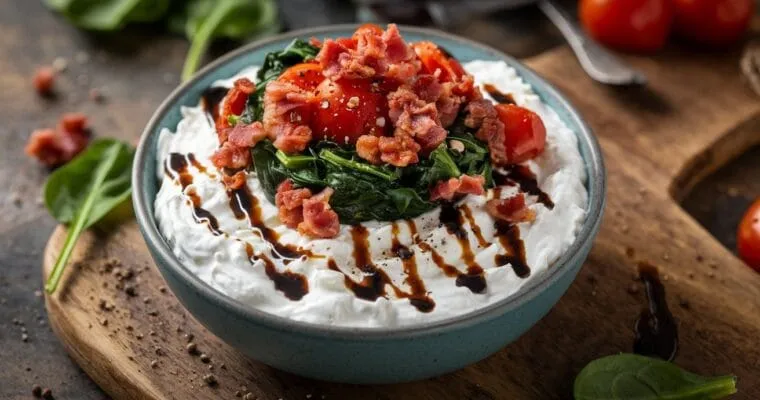 Savory Cottage Cheese Bowl